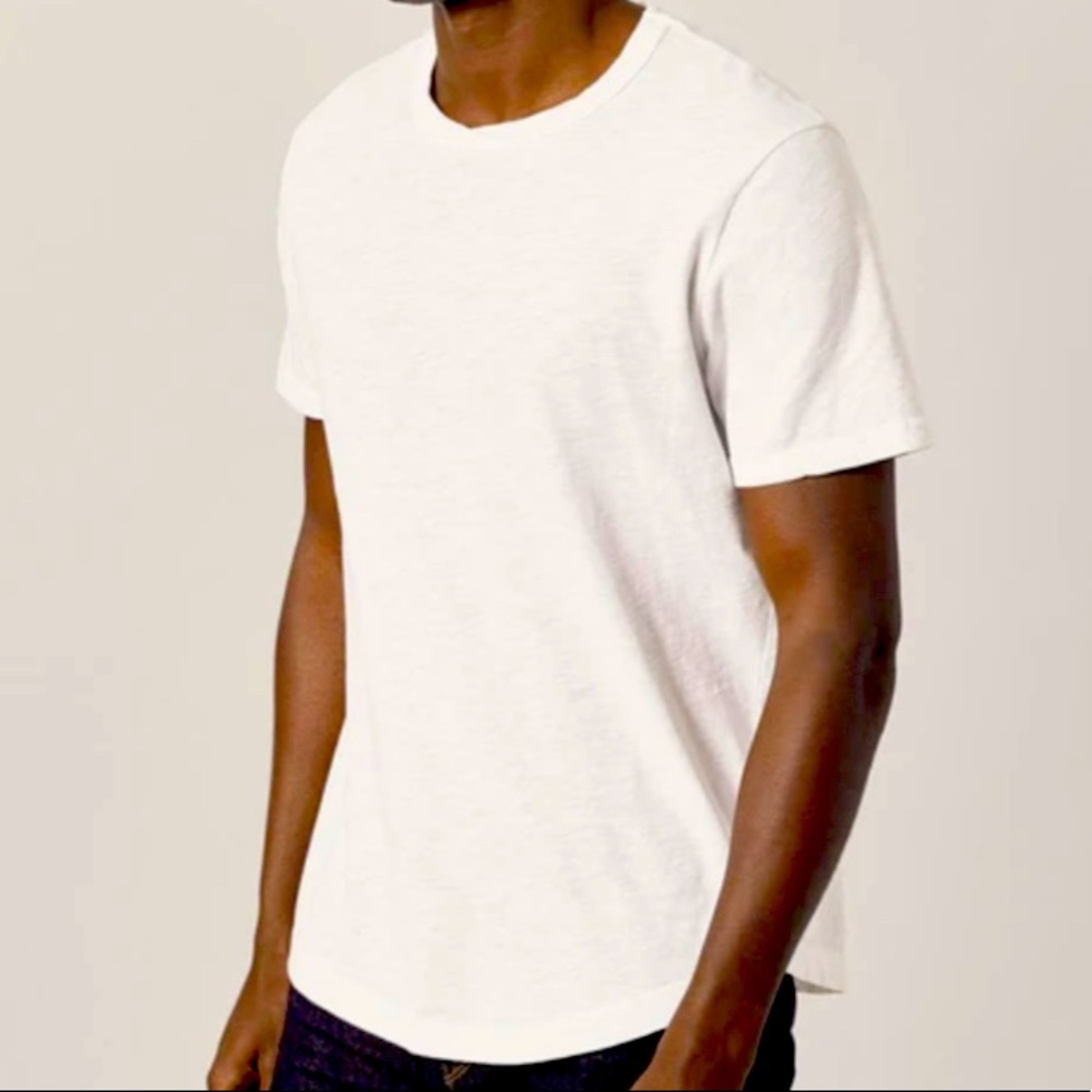 BUCK MASON SLUB SHORT CURVED HEM TEE SZ: S/L/XL